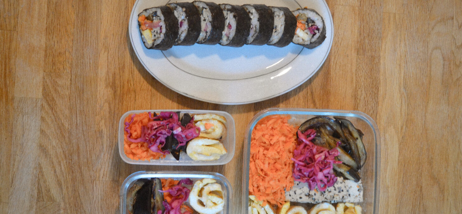 Gimbap de fin d&rsquo;été au tofu