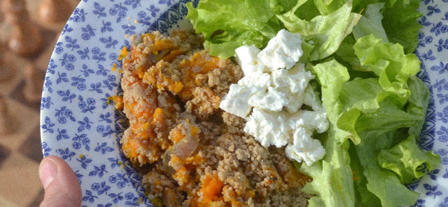 Crumble salé potimarron sarrasin