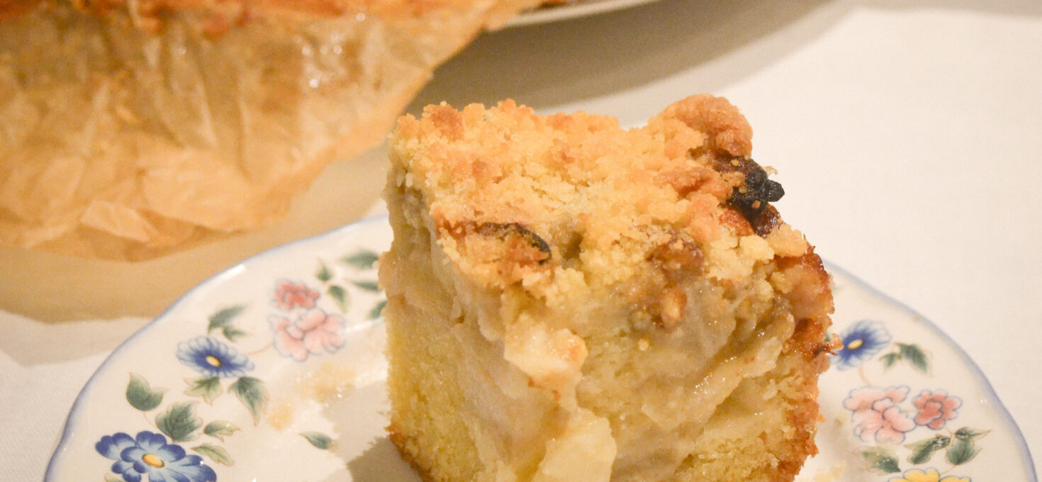 Gâteau aux pommes façon crumble