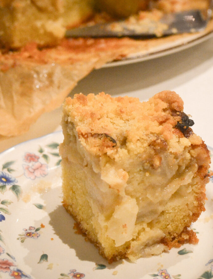 Gâteau aux pommes façon crumble