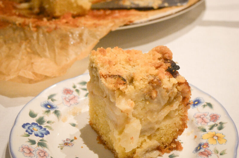 Gâteau aux pommes topping crumble