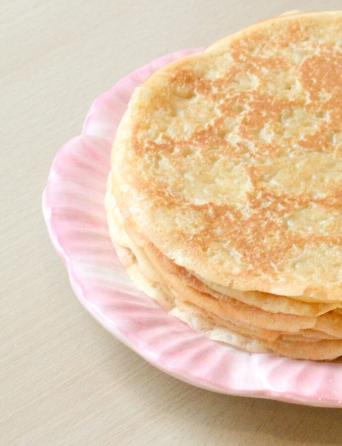 Crêpes moelleuses sans gluten et sans lactose