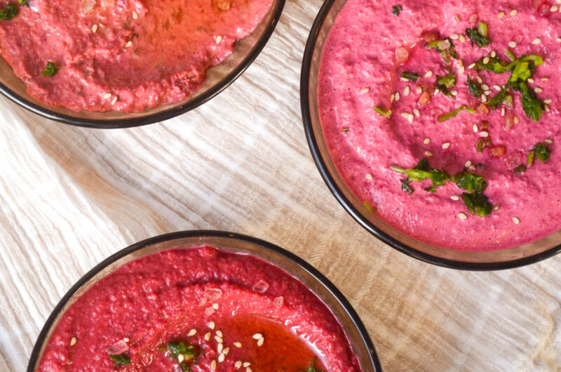 Tartinables de betterave ultra simples