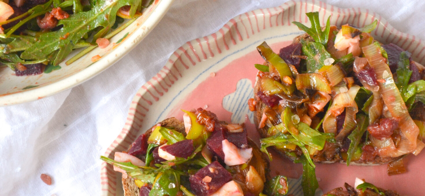 Salade d&rsquo;hiver et toasts