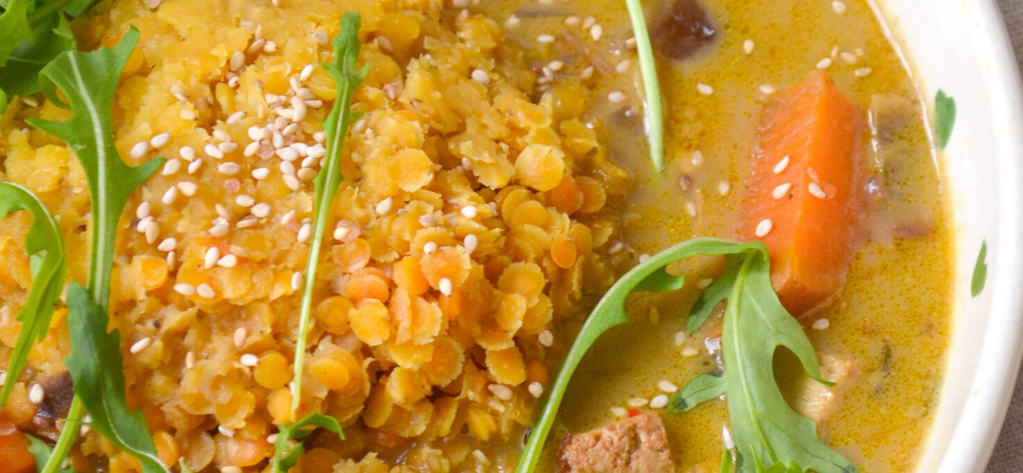 Curry patate douce et tofu (vegan)