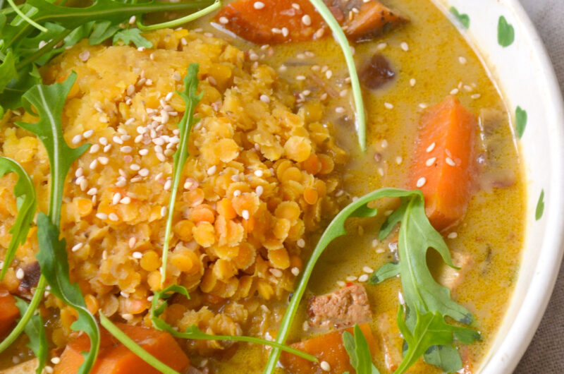 Curry patate douce et tofu (vegan)