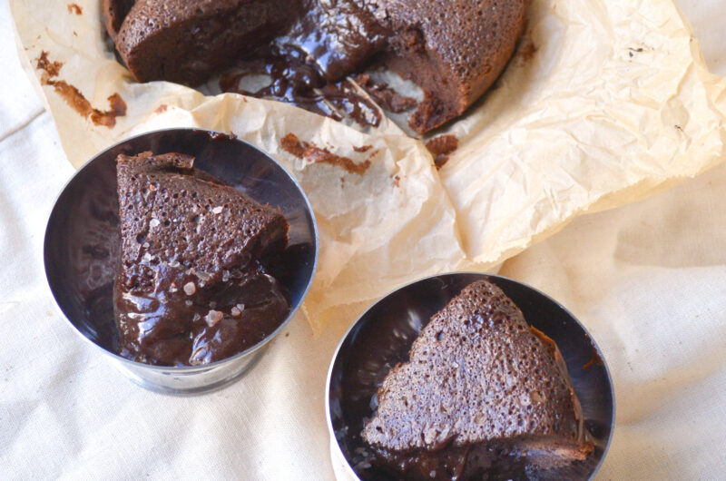Fondant au chocolat à la farine de sarrasin (sans gluten)